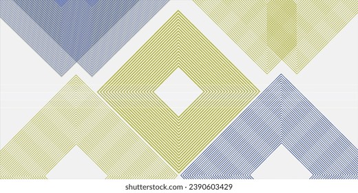Colección de líneas de velocidad punteadas azul audaz de medio tono. Línea de velocidad en forma de círculo. Fondo abstracto verde con líneas geométricas brillantes. Patrón de líneas cuadradas redondeadas de gradiente moderno.arte eométrico.