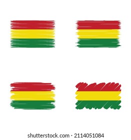 Collection of Bolivia flag brush