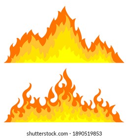 Collection of bonfire icon set. Design element