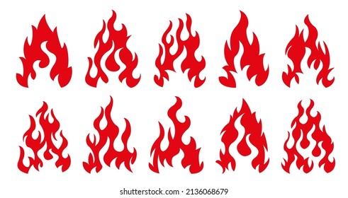 Kollektion von Feuerlöschsymbol. Design-Element