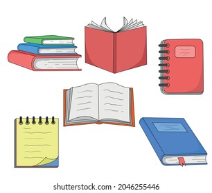 a collection of book design vectors on a white background