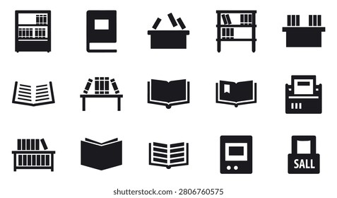 Collection of book related icons