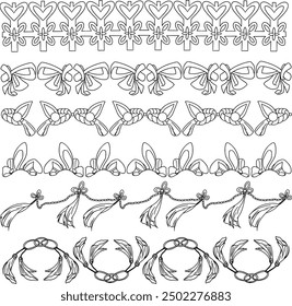 A collection of border lines can be used as a frame