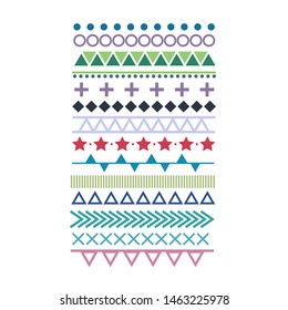 collection of borders. illustration vector
