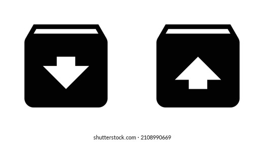 Colección de iconos de cuadro. Conjunto de iconos plano negro aislado en fondo blanco