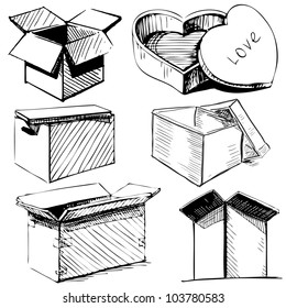 drawing box Stock Vectors, Images & Vector Art | Shutterstock