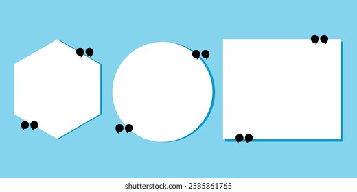  Collection of bracketed quote frames