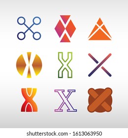 The collection branding logotype "X"