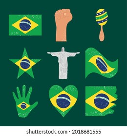 Symbolsatz für brasilianische Kollektion