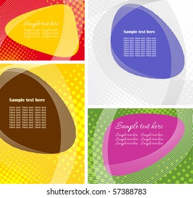 collection bright abstract background