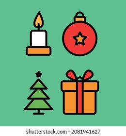 Collection of bright beautiful presents, gift boxes with different decorations. Vector.