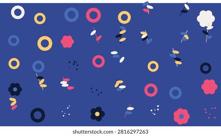 A collection of bright, isolated geometric target icons with rings in vibrant colors against a white background, ideal for design projects.