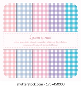 collection of a bright pastel geometric patterns. - abstract background design. - vector illustration.