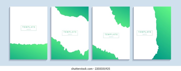 a collection of brochure templates, book covers, posters. A4 paper size. colorful abstract design