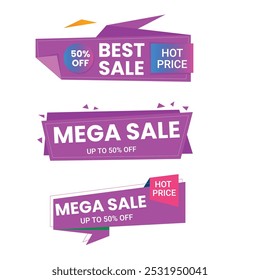 Collection of brush stroke sale, stickers and tags banners, sales label collection suitable for design promotion media