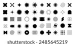 collection of brutalist geometric shapes