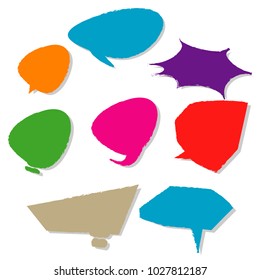 collection of bubble speech pop art quote box template illustration vector