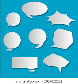 collection of bubble speech pop art quote box template illustration vector