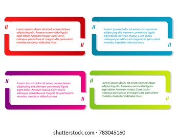 collection of bubble speech quote box template vector