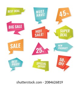 Collection of bubbles for labels and promotions