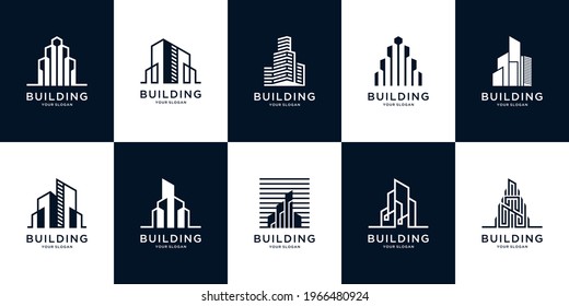 Colección de arquitectura de construcción inspirada