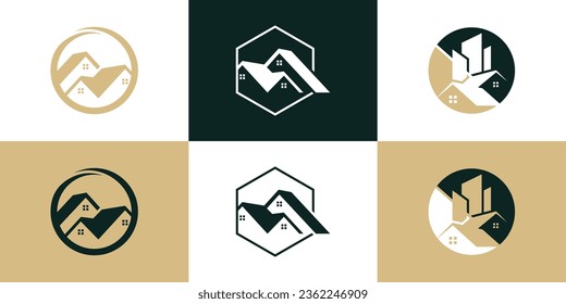colección de conjuntos de arquitectura de construcción Premium Vector