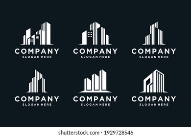 Collection of building logo designs