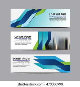 Collection  business banner set vector design background template. layout design for website. cover header horizontal