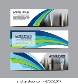 Collection  business banner set vector design background template. layout design for website. cover header horizontal