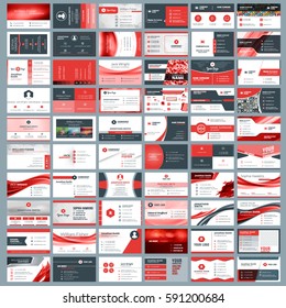 Collection of business card vector templates. Stationery design vector set