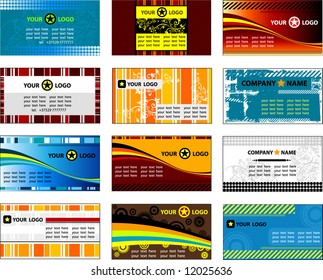 Collection business cards templates 2