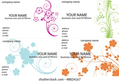 Collection business cards templates