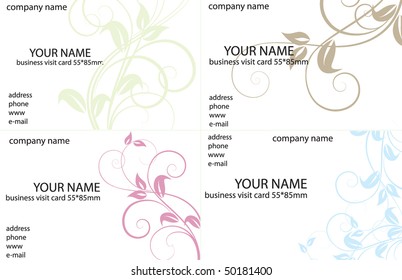 Collection business cards templates