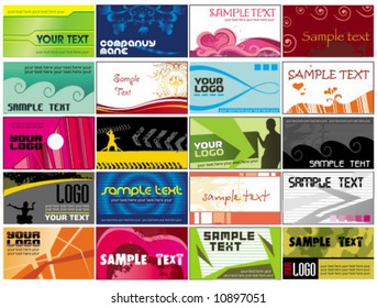 Collection business cards  templates 3. To see similar, please VISIT MY GALLERY.