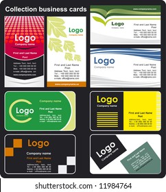 Collection business cards templates 3