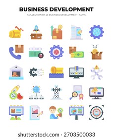 Collection of Business Development Icons. Boost Your Business Growth Strategy