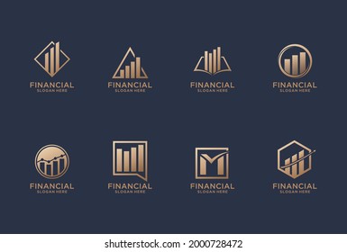 collection of business financial logo design.