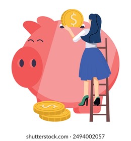 Collection of Business Flat Illustrations 

