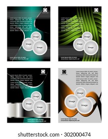 collection of business flyer backgrounds
