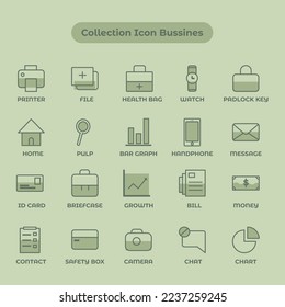 Collection Business Icon Vector Set