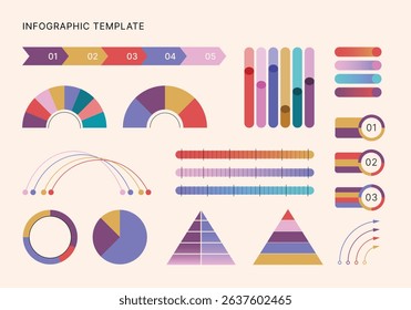 Collection of Business Infographic Editable Elements for Extensive Data Visualization. Simple creative Infographic charts, diagrams, timeline, steps and options for Business Presentation.