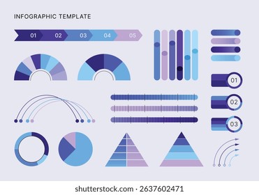 Collection of Business Infographic Editable Elements for Extensive Data Visualization. Simple creative Infographic charts, diagrams, timeline, steps and options for Business Presentation.