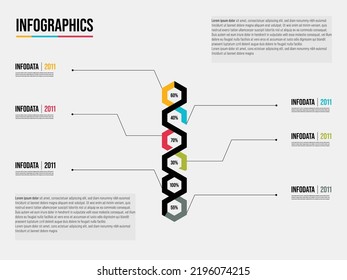 Collection business info-graphic elements data visualization vector design on white background.