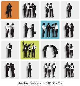 Vector de la colección de situaciones comerciales