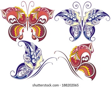 Collection of butterflies