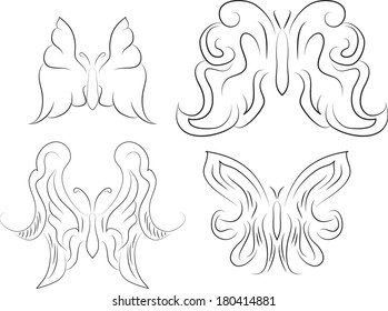 collection of butterfly