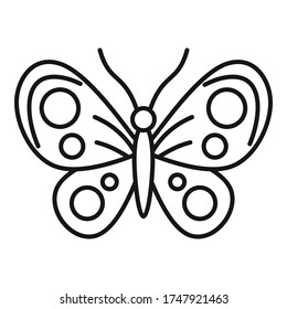 Collection butterfly icon. Outline collection butterfly vector icon for web design isolated on white background