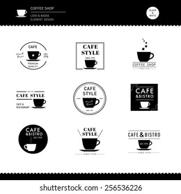 Collection of Cafe Coffee shop Logo Design for Business