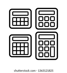 collection of calculator icon 