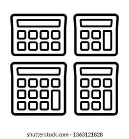 collection of calculator icon 